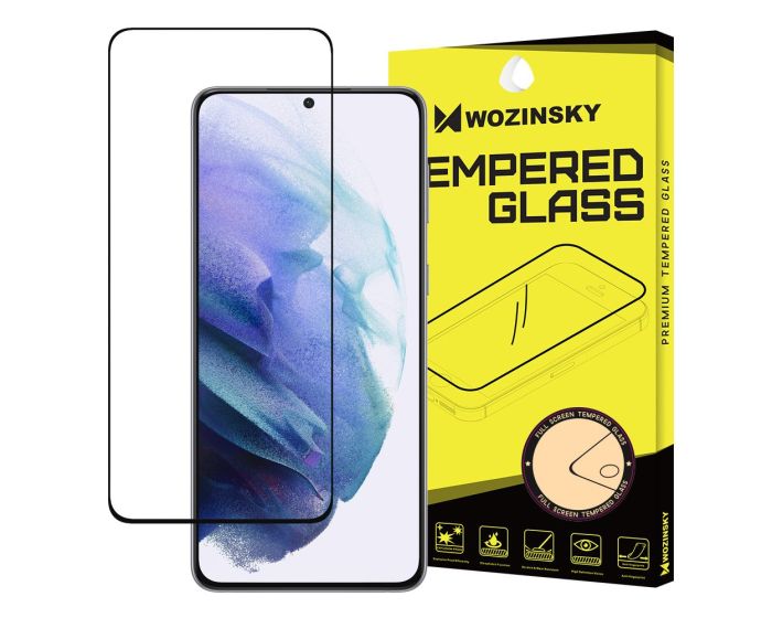 Wozinsky Full Glue Full Face Case Friendly Black Αντιχαρακτικό Γυαλί 9H Tempered Glass (Samsung Galaxy S21 5G)
