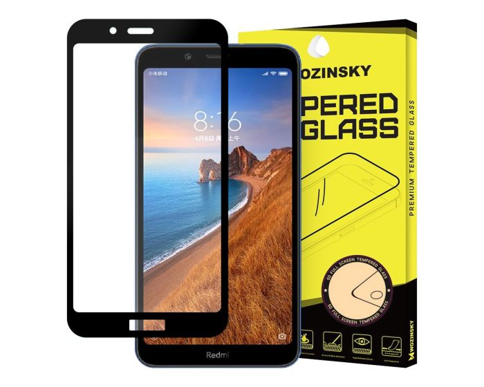 Wozinsky Full Glue Full Face Case Friendly Black Αντιχαρακτικό Γυαλί 9H Tempered Glass (Xiaomi Redmi 7A)