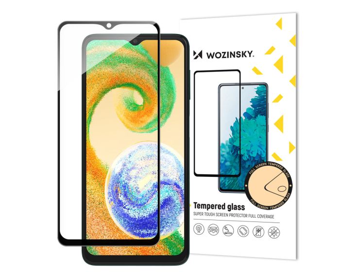 Wozinsky Full Glue Full Face Case Friendly Black Αντιχαρακτικό Γυαλί 9H Tempered Glass (Samsung Galaxy A04s)