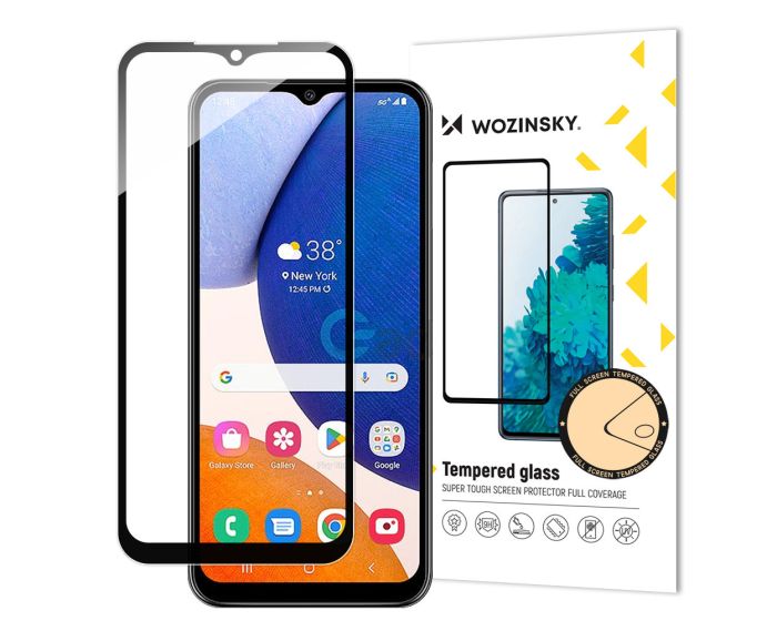 Wozinsky Full Glue Full Face Case Friendly Black Αντιχαρακτικό Γυαλί 9H Tempered Glass (Samsung Galaxy A14 4G / 5G)