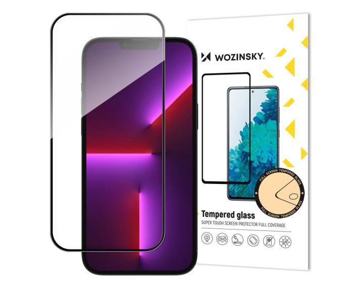 Wozinsky Full Glue Full Face Case Friendly Black Αντιχαρακτικό Γυαλί 9H Tempered Glass (iPhone 15 Pro)