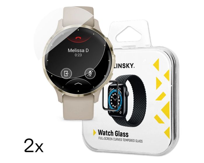Wozinsky Full Glue Tempered Glass Αντιχαρακτικό Γυαλί (2 pcs) Garmin Venu 3S 41mm