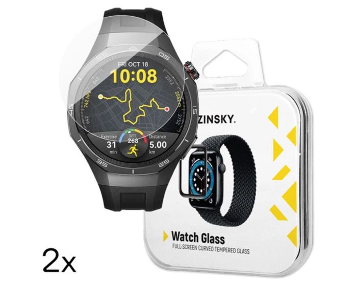 Wozinsky Full Glue Tempered Glass Αντιχαρακτικό Γυαλί (2 pcs) Huawei Watch GT 5 / GT 5 Pro / GT 4 / GT 4 Pro / GT 3 / GT 3 Pro 46mm