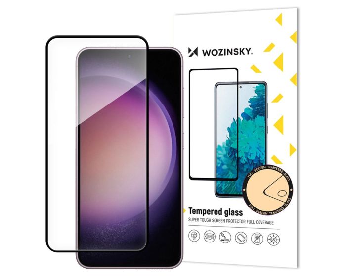 Wozinsky Full Glue Full Face Case Friendly Black Αντιχαρακτικό Γυαλί 9H Tempered Glass (Samsung Galaxy S24)