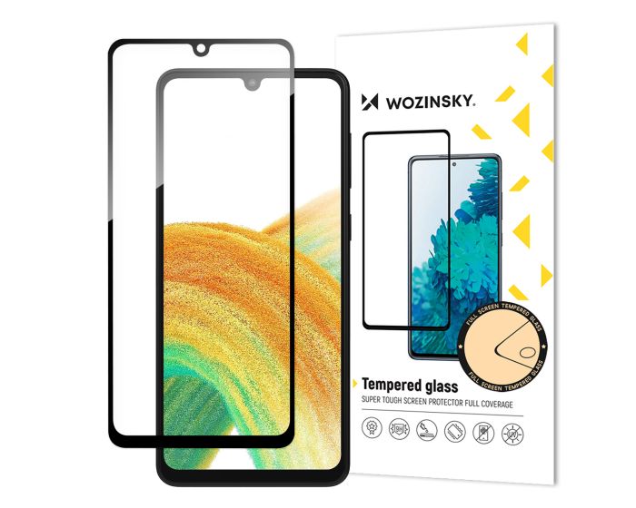 Wozinsky Full Glue Full Face Case Friendly Black Αντιχαρακτικό Γυαλί 9H Tempered Glass (Samsung Galaxy A34 5G)