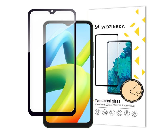 Wozinsky Full Glue Full Face Case Friendly Black Αντιχαρακτικό Γυαλί 9H Tempered Glass (Xiaomi Redmi A1)