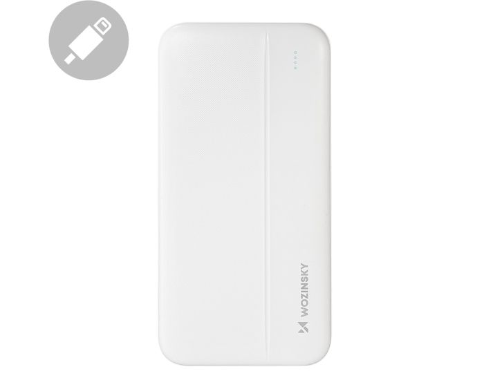 Wozinsky WPBWE1 Power Bank 2x USB-A 10000mAh - White