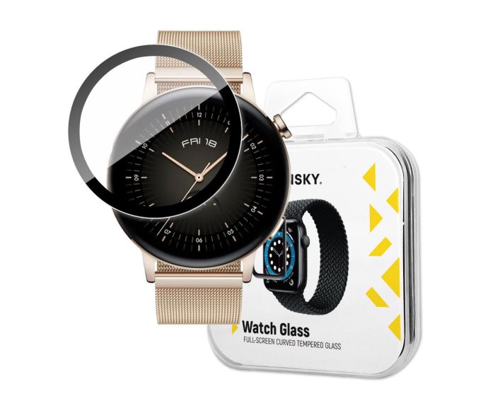Wozinsky Hybrid 3D Full Face Αντιχαρακτικό Γυαλί 7H Tempered Glass Μαύρο (Huawei Watch GT 3 42mm)