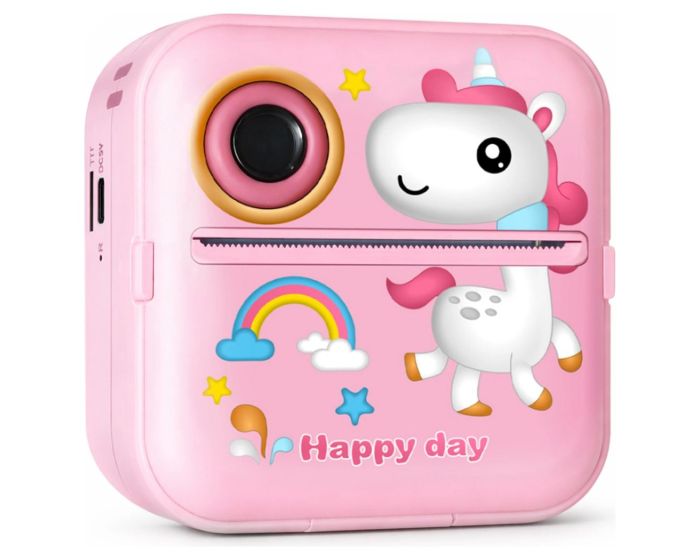 Wozinsky Thermal Printer Camera for Kids (WDT-03) Φορητός Εκτυπωτής Pink - MT83088