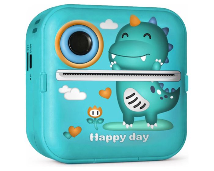 Wozinsky Thermal Printer Camera for Kids (WDT-04) Φορητός Εκτυπωτής Green - MT83089