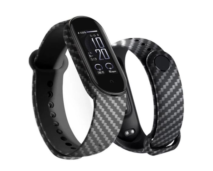 Silicone Replacement Wristband Carbon Black - Λουράκι Σιλικόνης για Xiaomi Mi Band 7