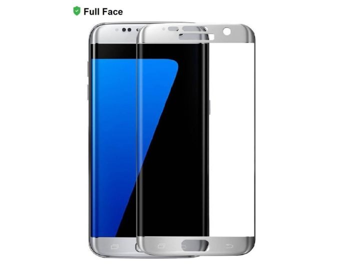 X-One 3D Full Face Curved Silver Αντιχαρακτικό Γυαλί 9H Tempered Glass (Samsung Galaxy S7)