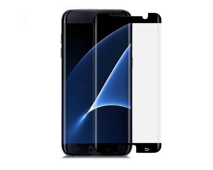 X-One Case Friendly Full Face Curved Black Αντιχαρακτικό Γυαλί 9H Συμβατό με Θήκες Tempered Glass (Samsung Galaxy S7 Edge)