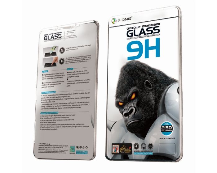 X-One 3D Full Face Black Αντιχαρακτικό Γυαλί 9H Tempered Glass (iPhone 12 / 12 Pro)