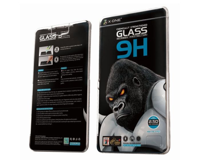 X-One 3D Full Face Matte Black Αντιχαρακτικό Γυαλί 9H Tempered Glass (iPhone 12 Pro Max)