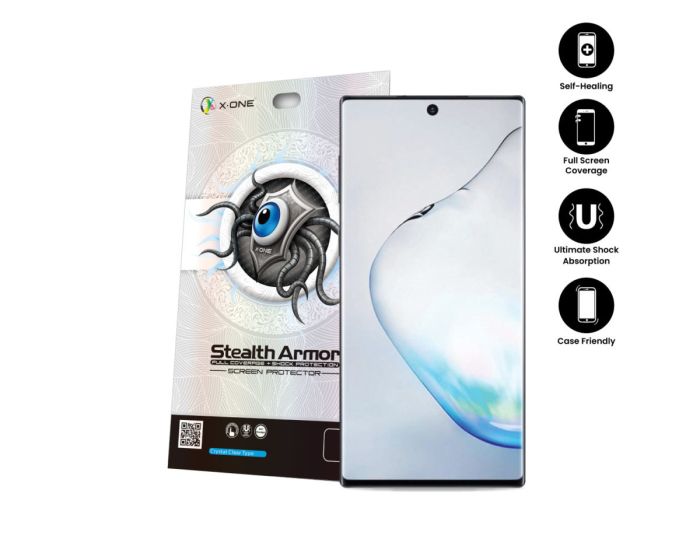 X-One Stealth Armor Shock Full Coverage Screen Protector Μεμβράνη Οθόνης (Samsung Galaxy Note 10 Plus)