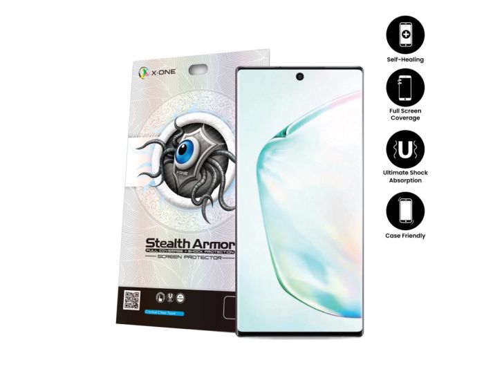 X-One Stealth Armor Shock Full Coverage Screen Protector Μεμβράνη Οθόνης (Samsung Galaxy Note 10)