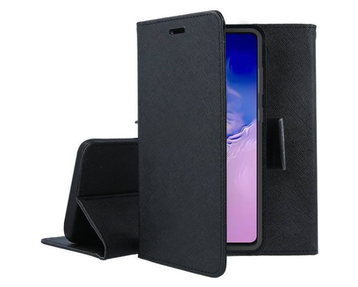 Tel1 Fancy Diary Case Θήκη Πορτοφόλι με δυνατότητα Stand Black (Xiaomi Mi 10 Lite)