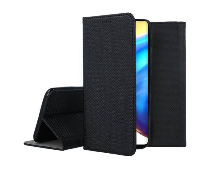 Forcell Smart Book Case με Δυνατότητα Stand Θήκη Πορτοφόλι Black (Xiaomi Mi 10T 5G / 10T Pro 5G)