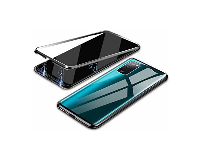 Magneto Full Glass Case - Μαγνητική Θήκη Clear / Black (Xiaomi Mi 10T Lite 5G)