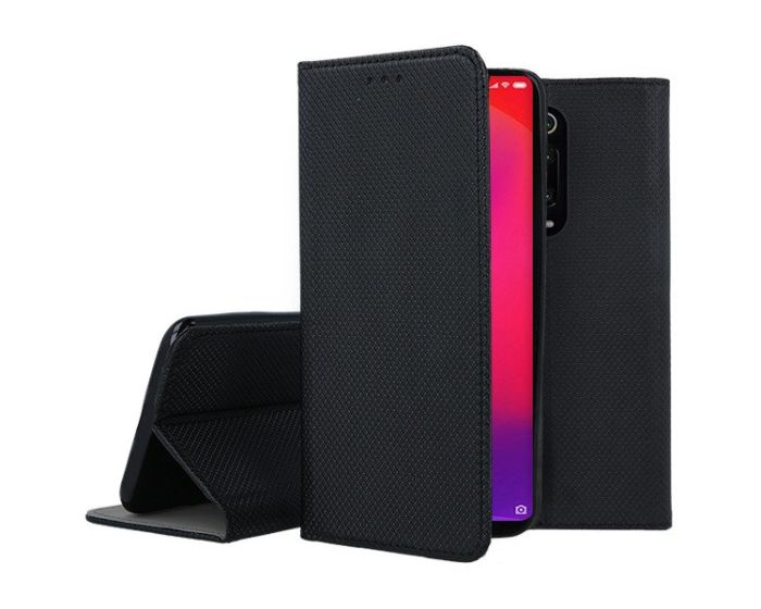 Forcell Smart Book Case με Δυνατότητα Stand Θήκη Πορτοφόλι Black (Xiaomi Mi 9T / 9T Pro)