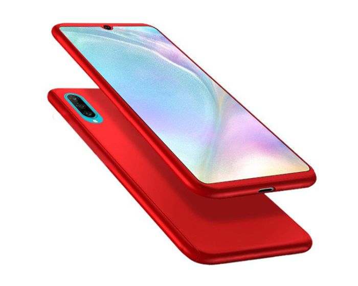 360 Full Cover Case & Tempered Glass - Red (Xiaomi Mi A3 / 9X)