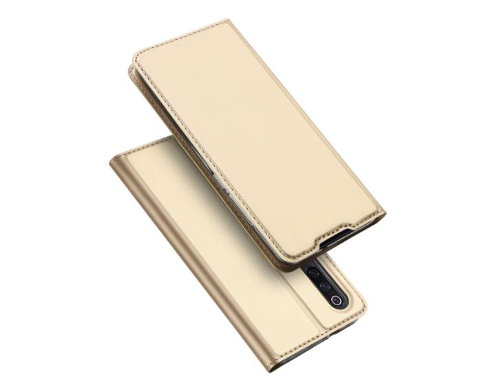 DUX DUCIS SkinPro Wallet Case Θήκη Πορτοφόλι με Stand - Gold (Xiaomi Mi9)