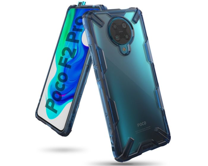 Ringke Fusion-X Σκληρή Θήκη με TPU Bumper Space Blue (Xiaomi Poco F2 Pro)