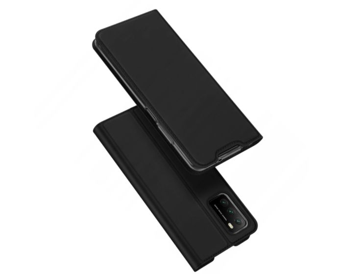 DUX DUCIS SkinPro Wallet Case Θήκη Πορτοφόλι με Stand - Black (Xiaomi Poco M3 / Redmi 9T)