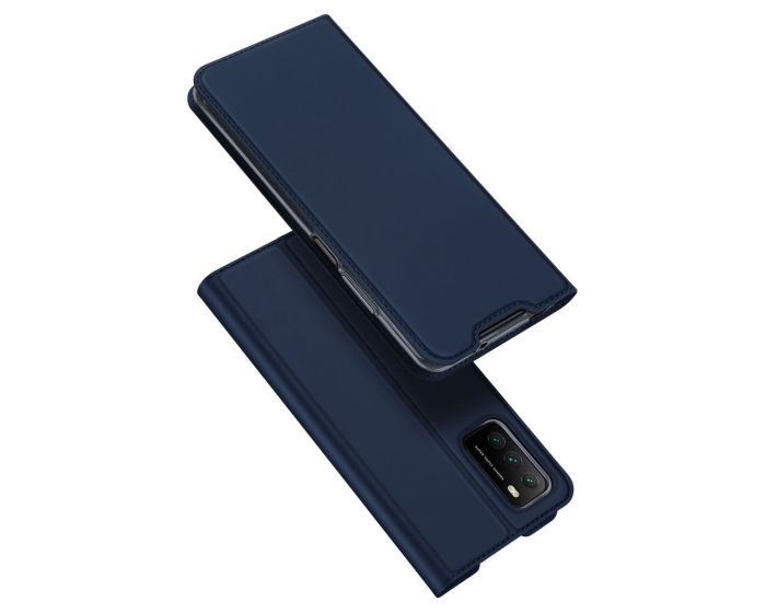 DUX DUCIS SkinPro Wallet Case Θήκη Πορτοφόλι με Stand - Blue (Xiaomi Poco M3 / Redmi 9T)