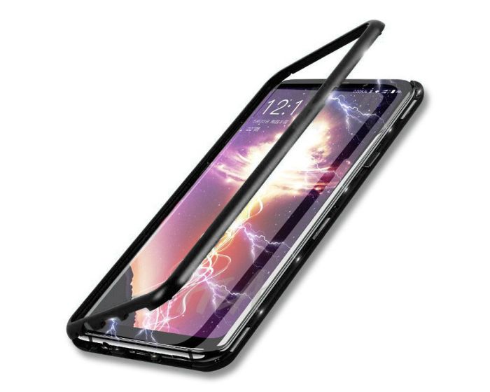 Magneto Bumper Case - Μαγνητική Θήκη Clear / Black (Xiaomi Redmi 7)