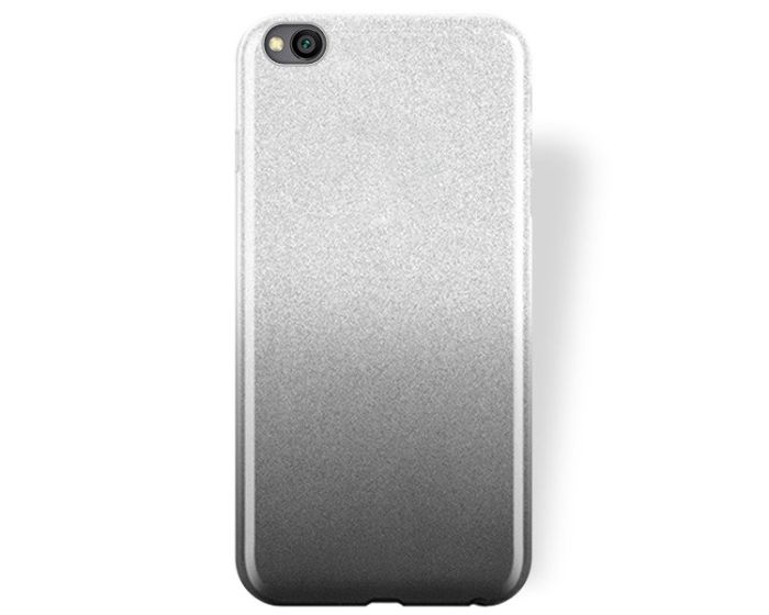 Forcell Glitter Shine Cover Hard Case Clear / Black (Xiaomi Redmi Go)