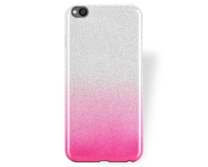 Forcell Glitter Shine Cover Hard Case Clear / Pink (Xiaomi Redmi Go)
