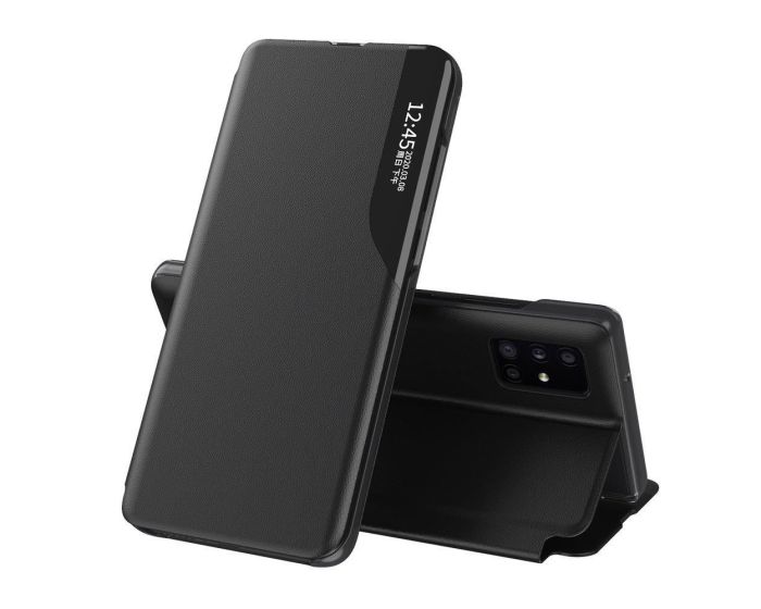 Eco Leather View Case Θήκη Πορτοφόλι με Stand - Black (Xiaomi Redmi Note 10 Pro)