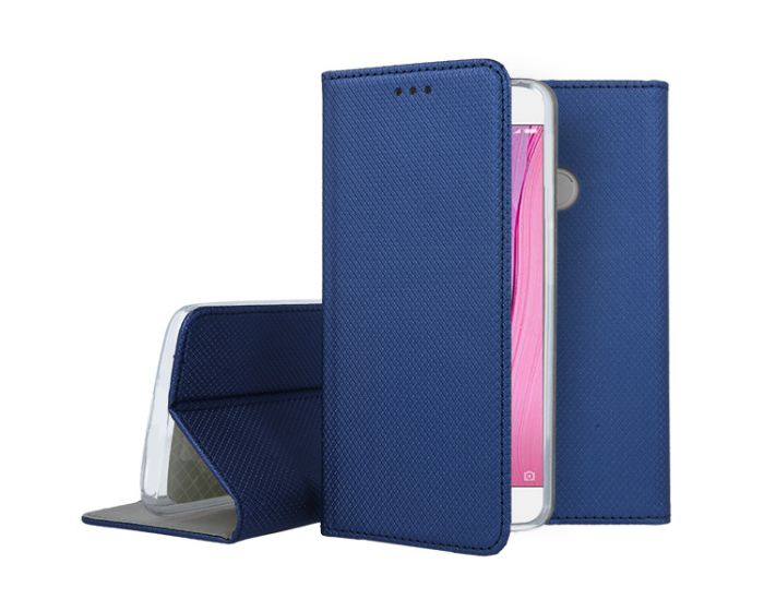 Forcell Smart Book Case με Δυνατότητα Stand Θήκη Πορτοφόλι Navy Blue (Xiaomi Redmi Note 5A Prime)