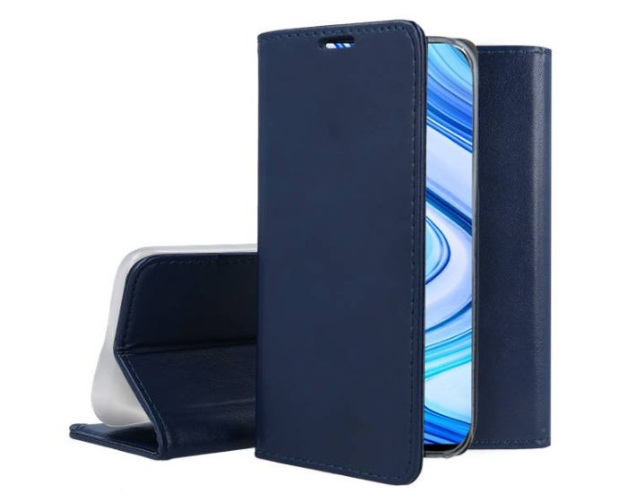 Forcell Magnet Wallet Case Θήκη Πορτοφόλι με δυνατότητα Stand Navy Blue (Samsung Galaxy A42 5G)