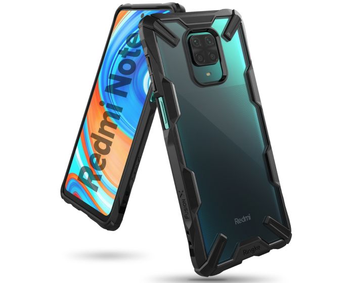 Ringke Fusion-X Σκληρή Θήκη με TPU Bumper Black (Xiaomi Redmi Note 9s / 9 Pro / 9 Pro Max)