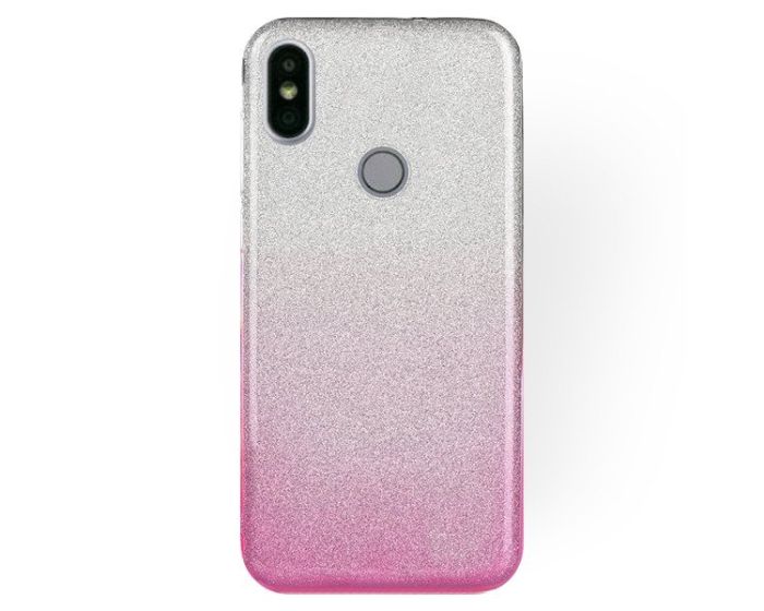 Forcell Glitter Shine Cover Hard Case Clear / Pink (Xiaomi Redmi S2)