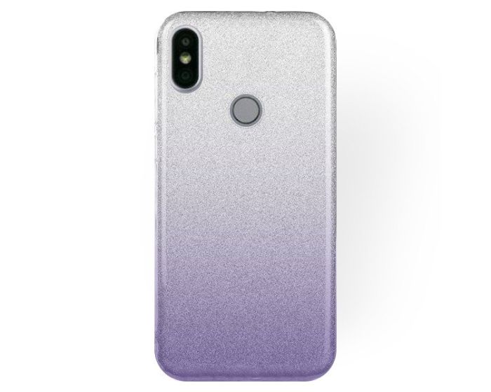 Forcell Glitter Shine Cover Hard Case Clear / Violet (Xiaomi Redmi S2)