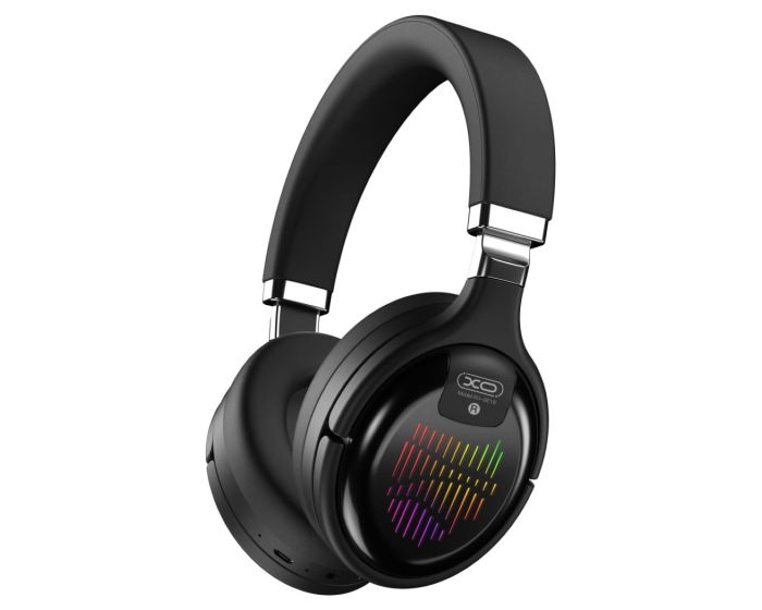 XO BE18 Wireless Bluetooth RGB Headphones Ασύρματα Ακουστικά - Black