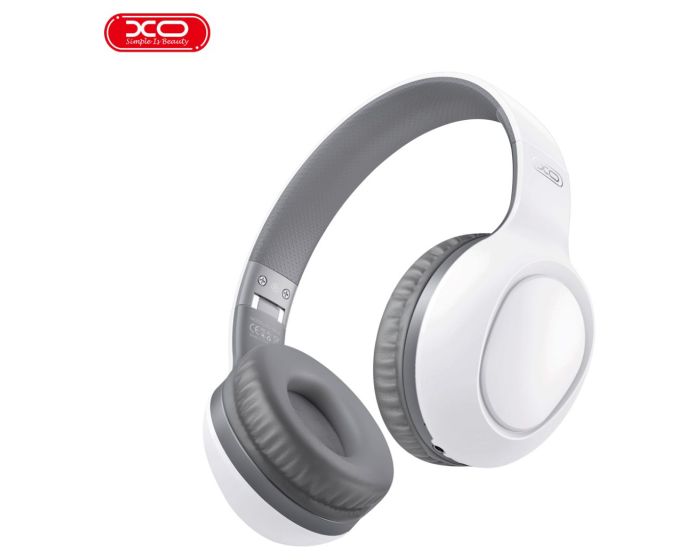 XO BE35 Wireless Bluetooth Headphones Ασύρματα Ακουστικά - White / Grey