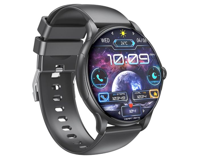 XO J11 Amoled IP68 Call Answering Sport Smartwatch - Black - MT83070