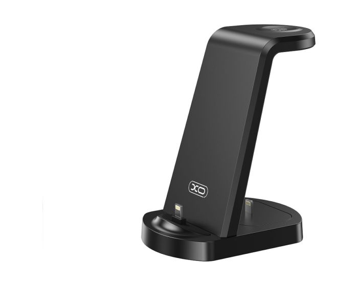 XO WX035 3in1 Charging Stand with Lightning Connector 15W Ασύρματος Φορτιστής (Apple Watch Series) Black