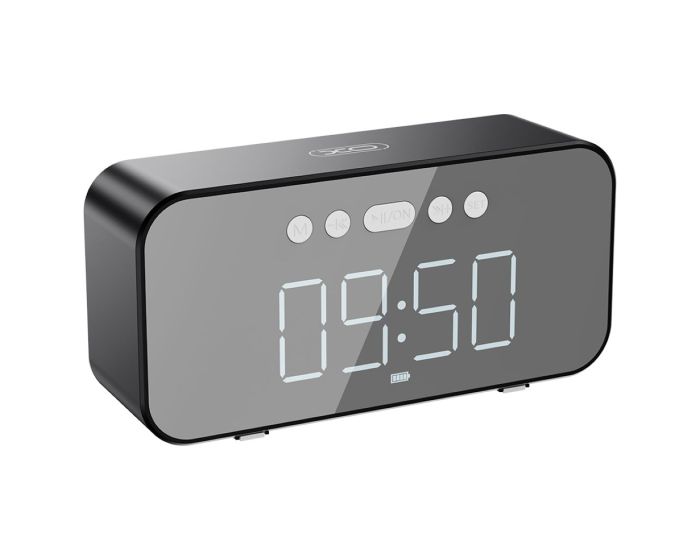 XO F41 Bluetooth Speaker Alarm Clock Επιτραπέζιο Ρολόι / Ηχείο - Black