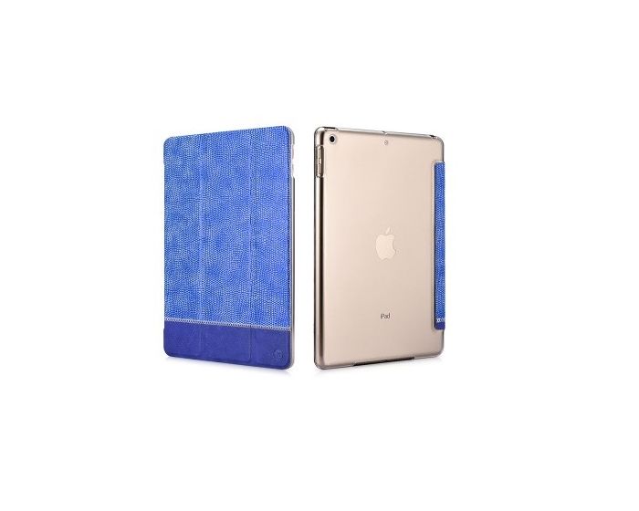 XOOMZ Shine Folio Smart Cover Case με δυνατότητα Stand Blue (iPad 9.7'' 2017 / 2018)