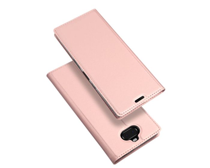 DUX DUCIS SkinPro Wallet Case Θήκη Πορτοφόλι με Stand - Rose Gold (Sony Xperia 10)