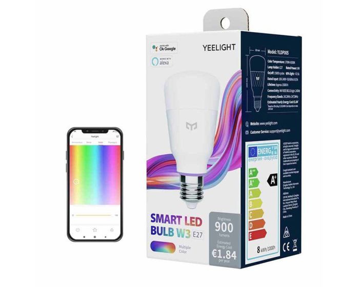 Yeelight Smart Bulb W3 Color Λάμπα LED - White