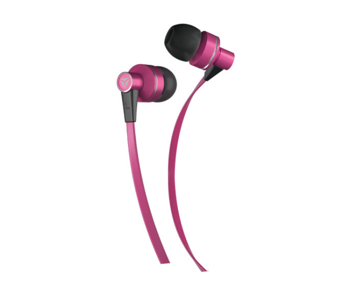 Yenkee Handsfree YHP 105 PK Flat Ακουστικά με Ενσωματωμένο Μικρόφωνο - Pink