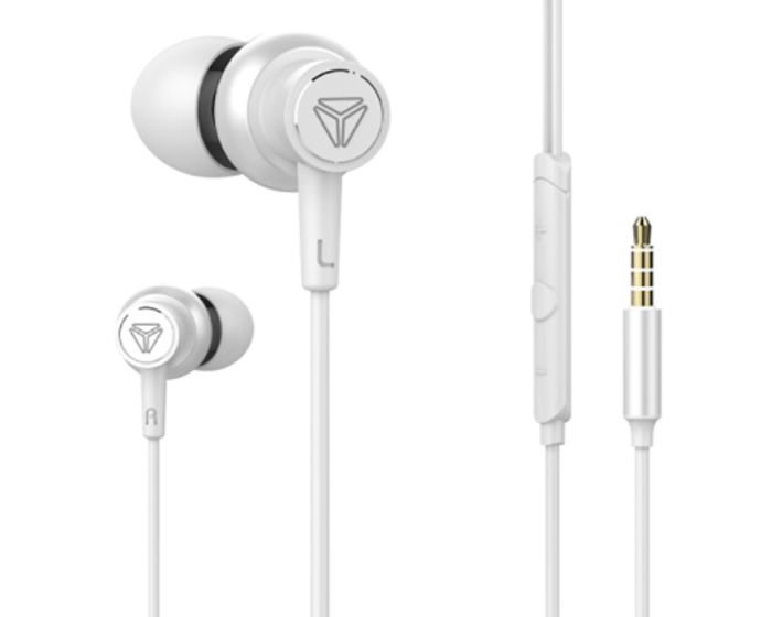 Yenkee Handsfree YHP 205WE  Ακουστικά με Ενσωματωμένο Μικρόφωνο - White