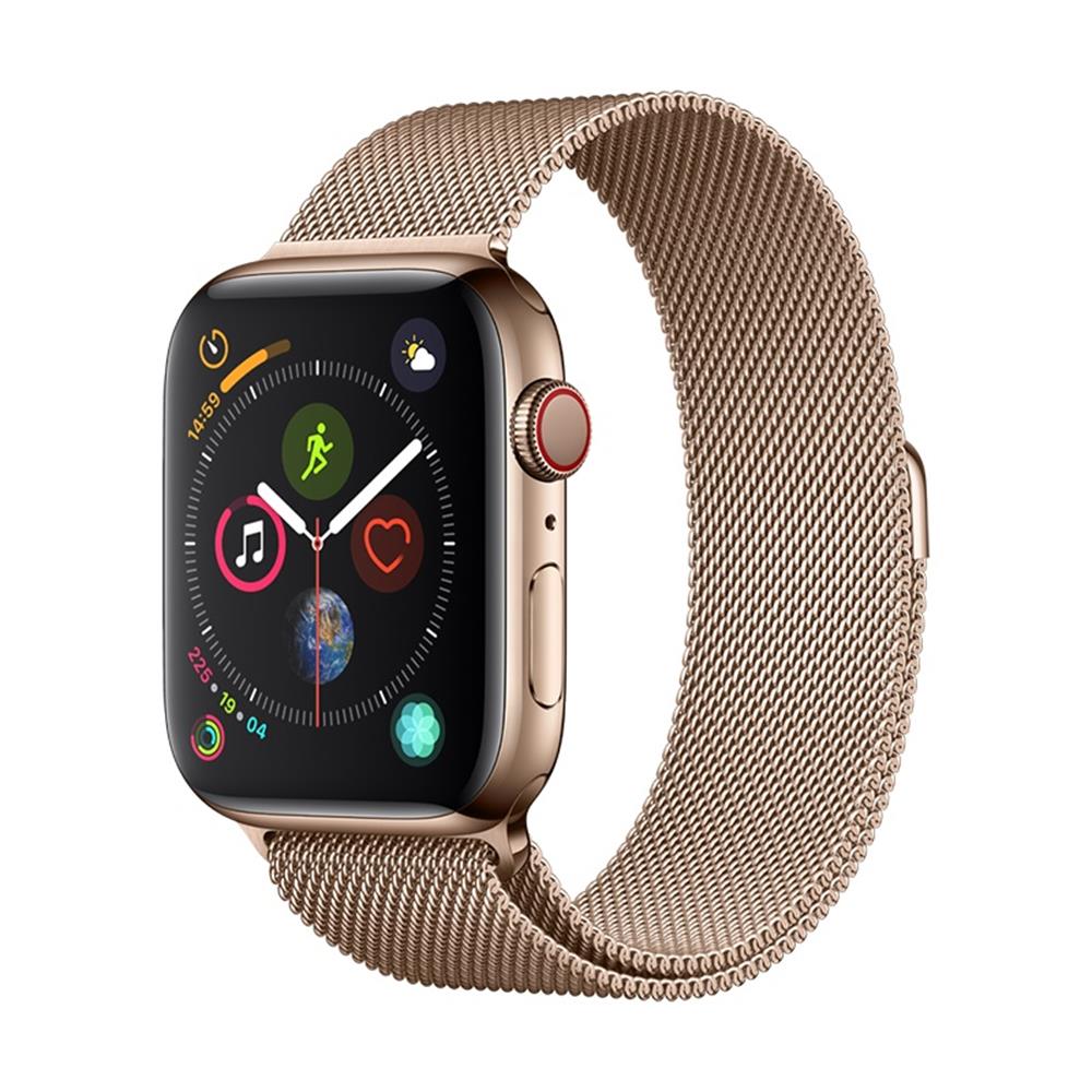 Devia Elegant Milanese Strap Stainless Steel Gold για Apple Watch 44/45/46/49mm (4/5/6/7/8/9/10/11/SE/ULTRA 1/2/3) - MT36271